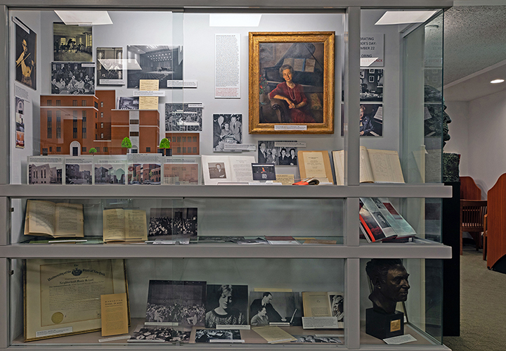 Archival display in library